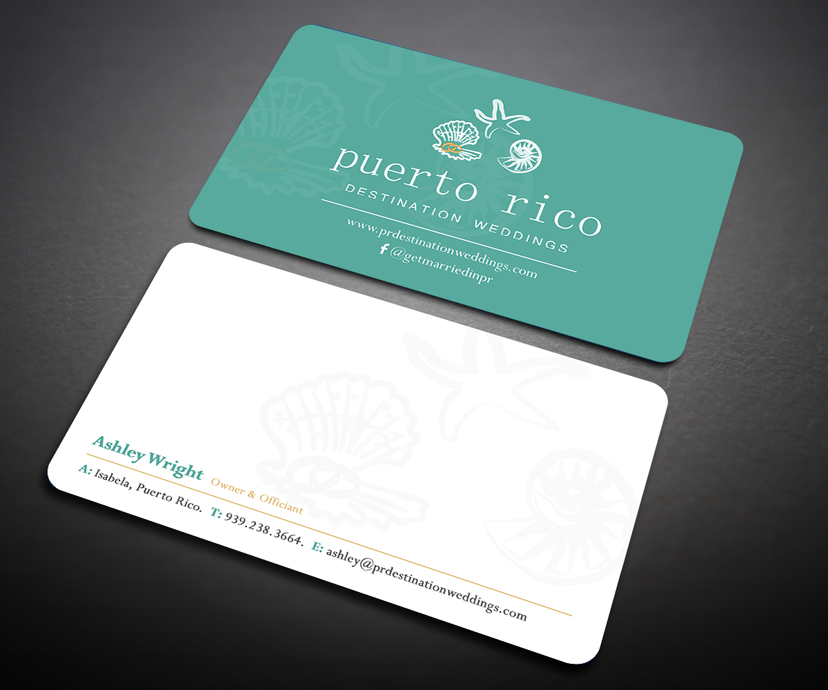 Business Card Design by Designers Hub for Puerto Rico Destination Weddings | Design #18800153
