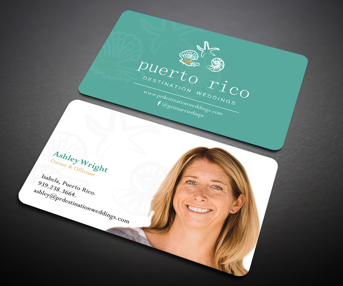 Diseño de Tarjeta de Presentación por Designers Hub para Puerto Rico Destination Weddings | Diseño #18800422