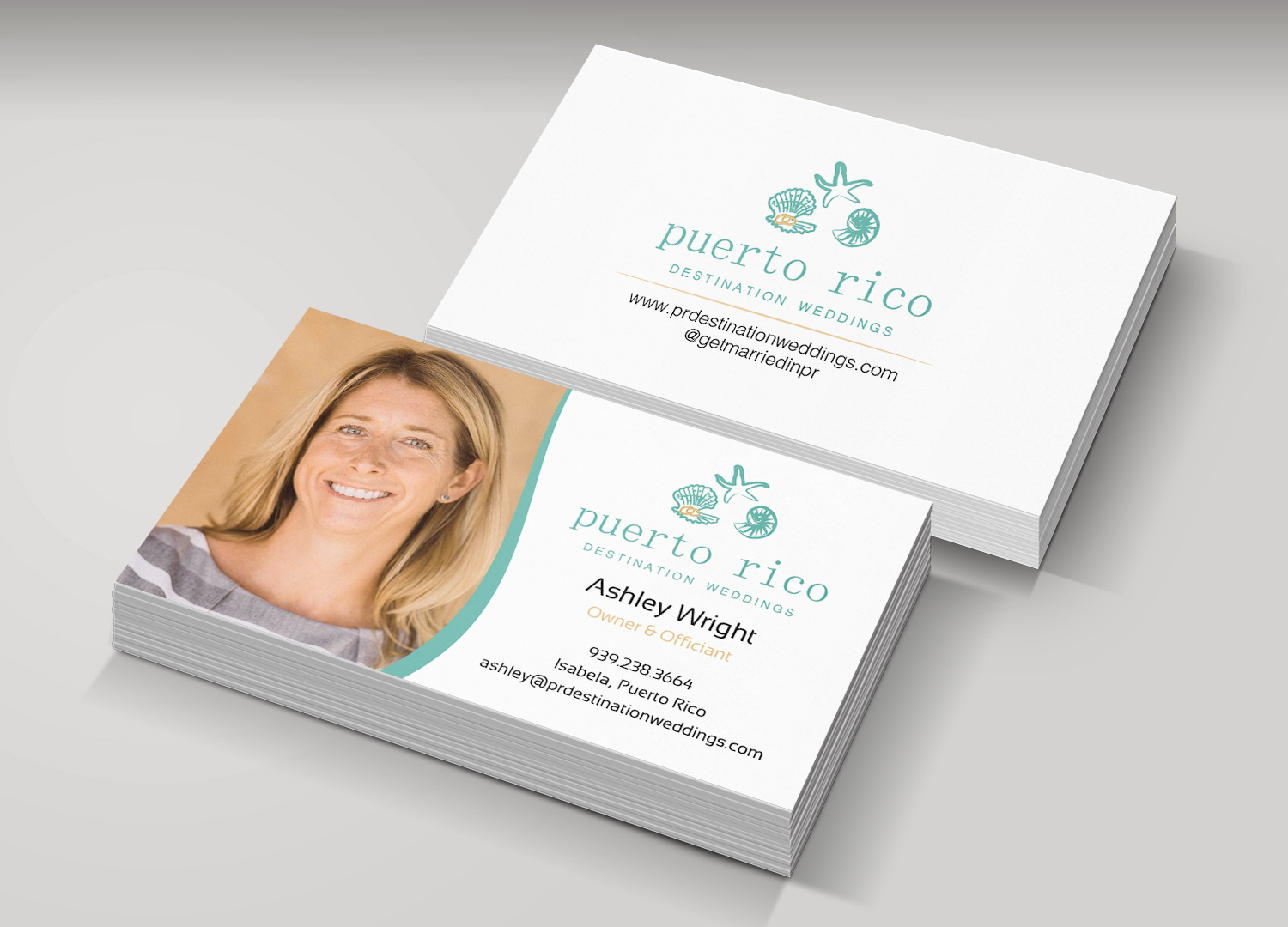 Business Card Design by Lanka Ama for Puerto Rico Destination Weddings | Design #18800018