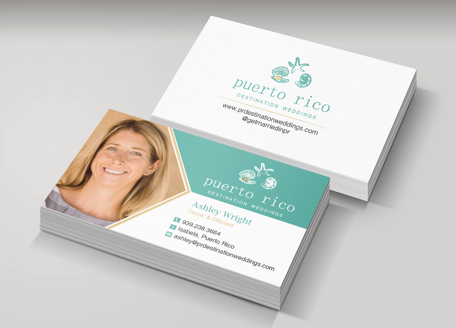 Business Card Design by Lanka Ama for Puerto Rico Destination Weddings | Design #18800019