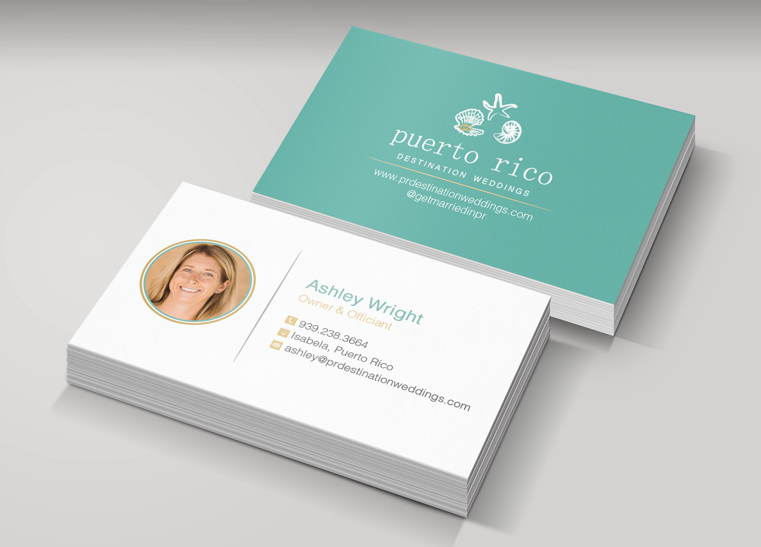 Business Card Design by Lanka Ama for Puerto Rico Destination Weddings | Design #18800022