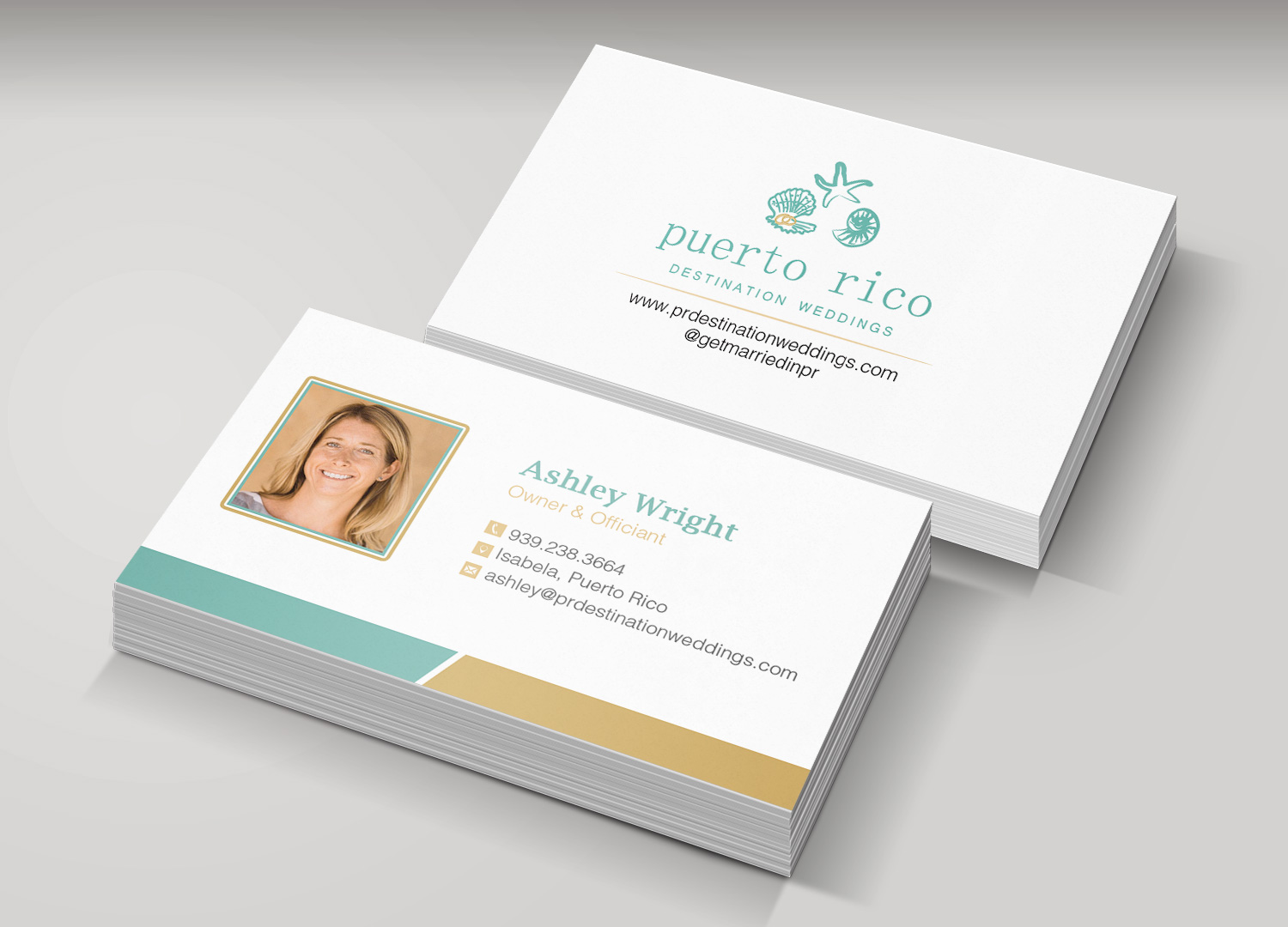 Diseño de Tarjeta de Presentación por Lanka Ama para Puerto Rico Destination Weddings | Diseño #18800024