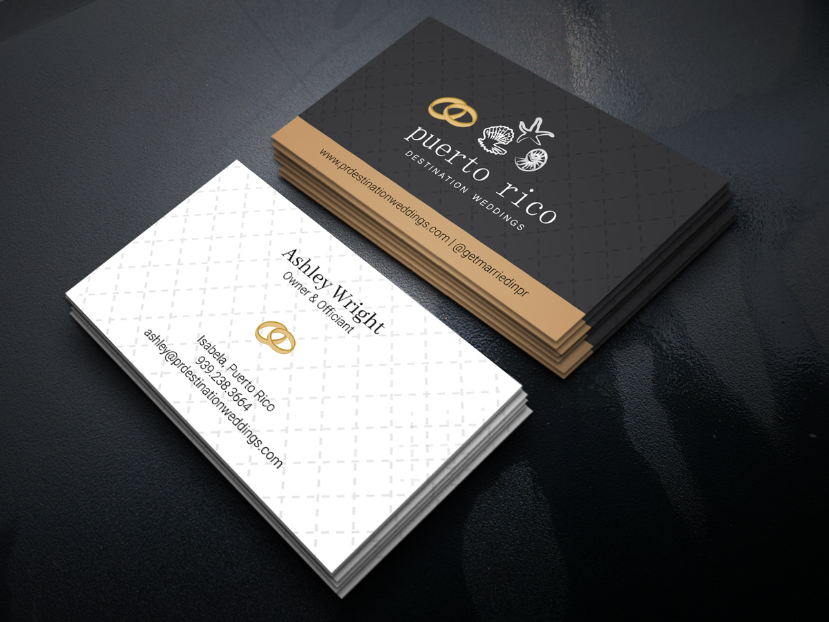 Visitenkarten-Design von JK18 für Puerto Rico Destination Weddings | Design #18813628