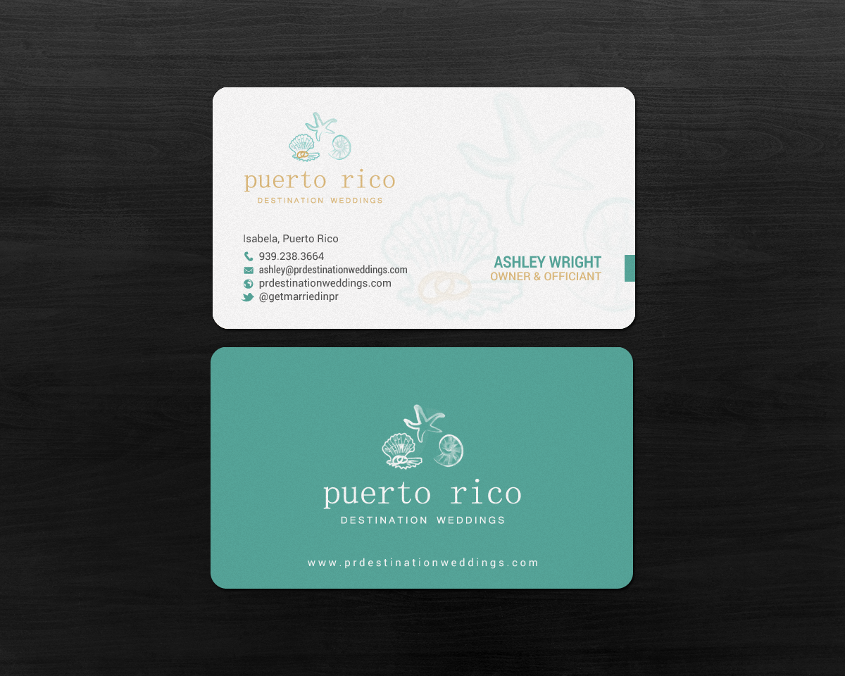 Business Card Design by chandrayaan.creative for Puerto Rico Destination Weddings | Design #18803393