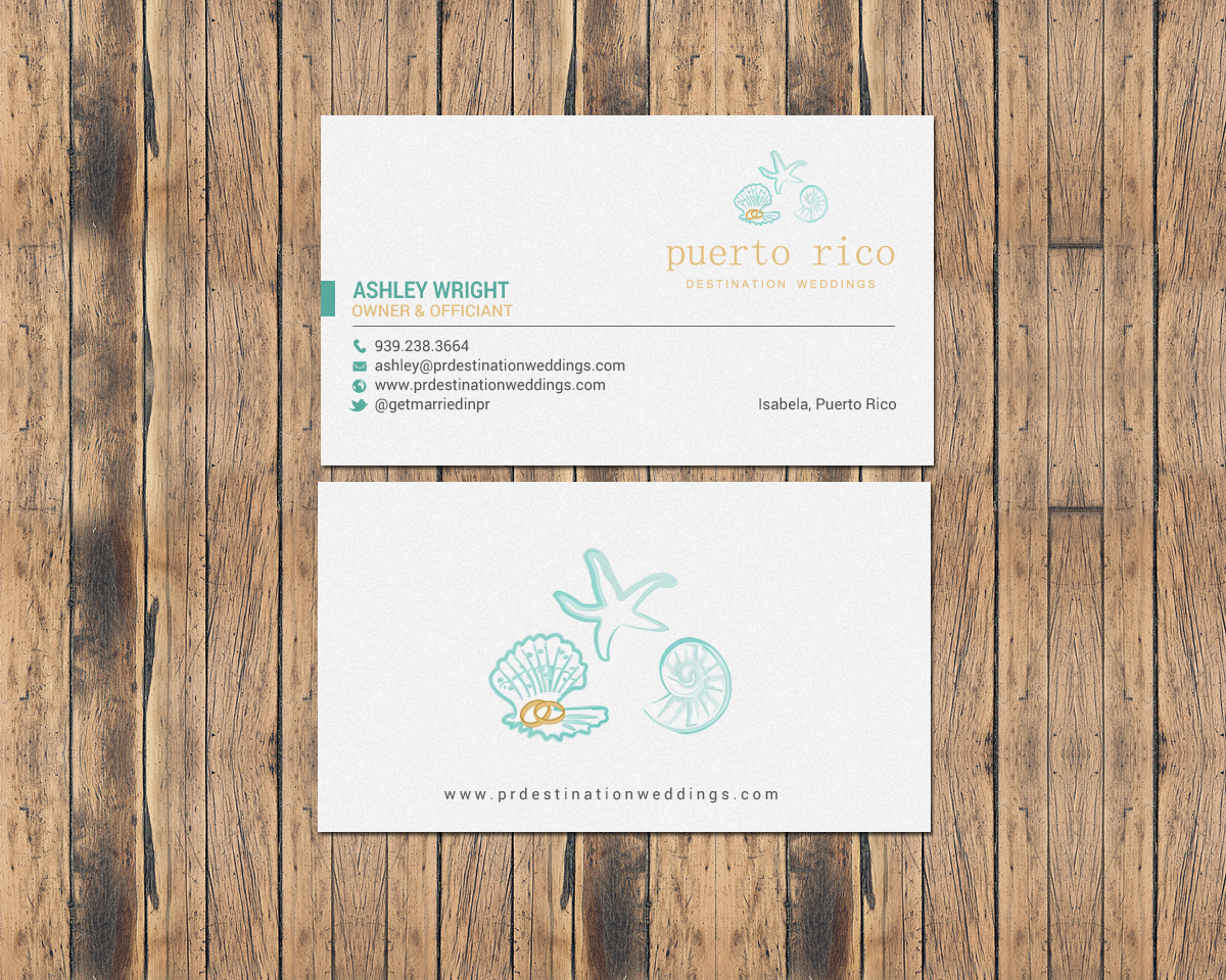Business Card Design by chandrayaan.creative for Puerto Rico Destination Weddings | Design #18803405