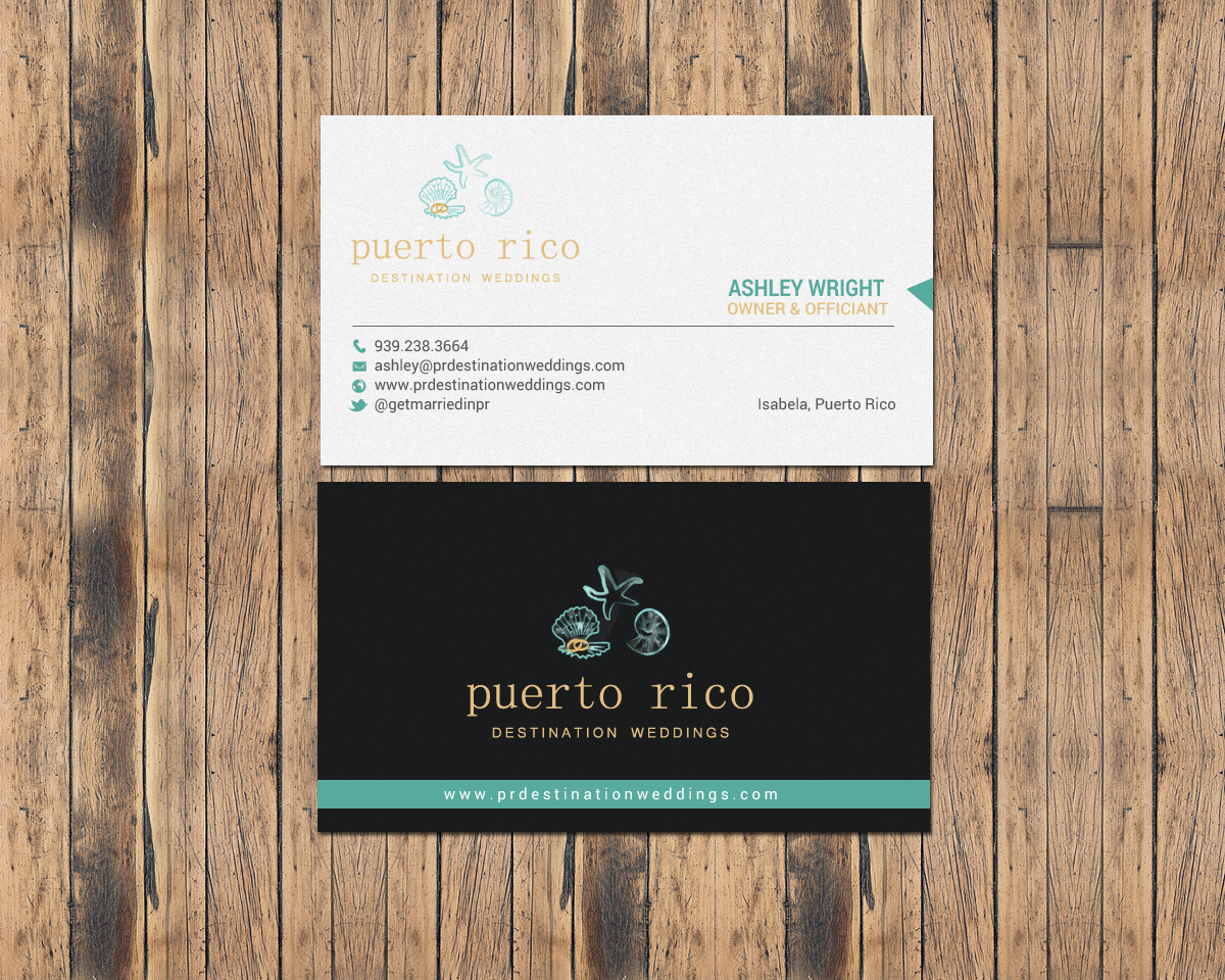Business Card Design by chandrayaan.creative for Puerto Rico Destination Weddings | Design #18803408