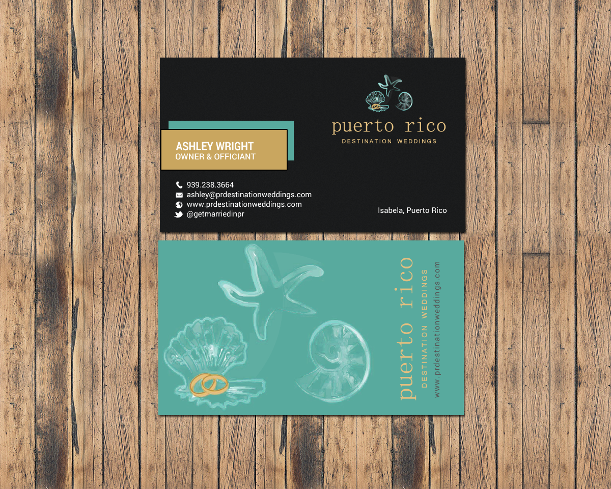 Design de Carte de Visite par chandrayaan.creative pour Puerto Rico Destination Weddings | Design #18803410