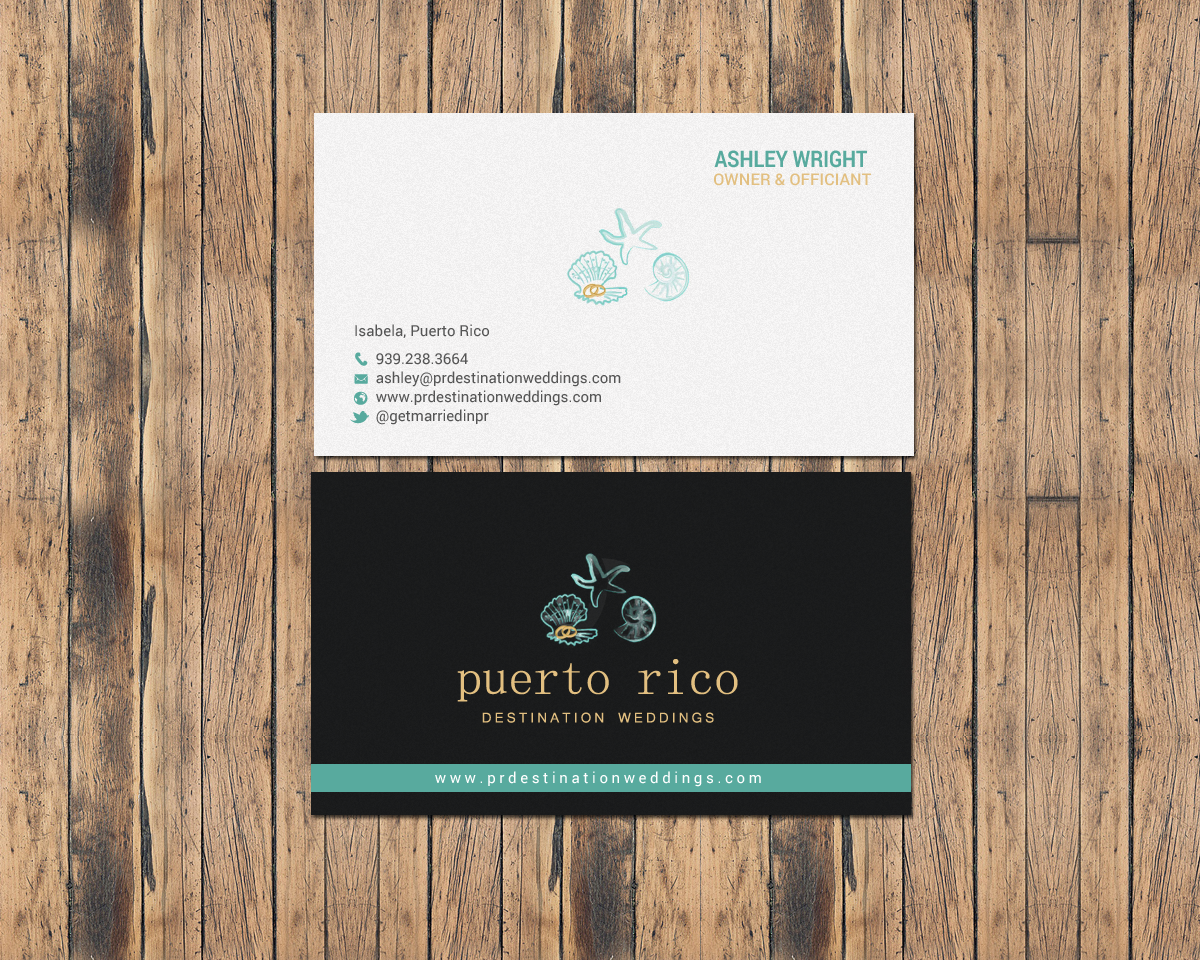 Design de Carte de Visite par chandrayaan.creative pour Puerto Rico Destination Weddings | Design #18803417