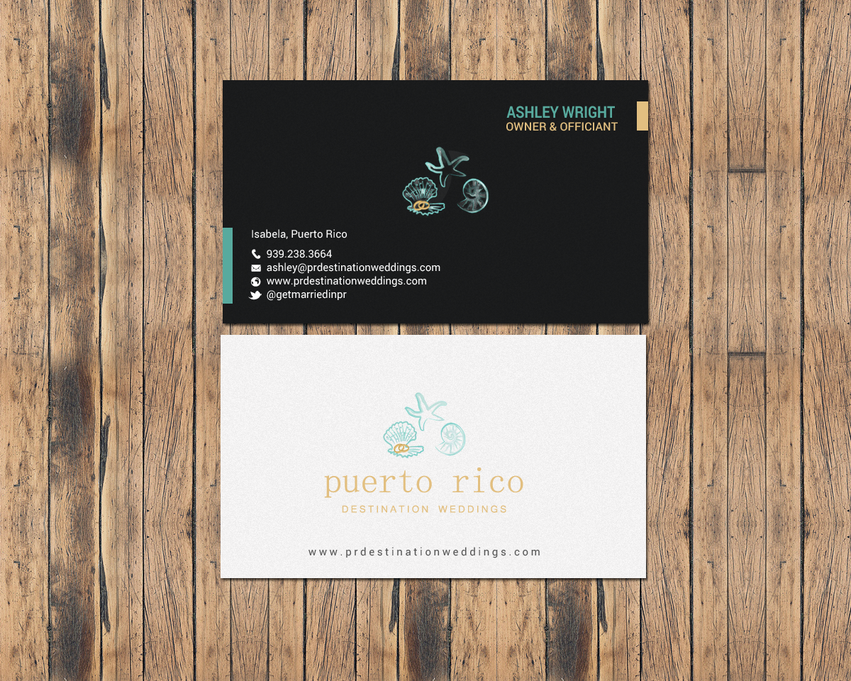 Design de Carte de Visite par chandrayaan.creative pour Puerto Rico Destination Weddings | Design #18803418