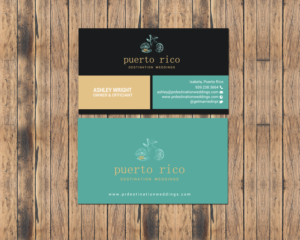 Business Card Design by chandrayaan.creative for Puerto Rico Destination Weddings | Design: #18803419
