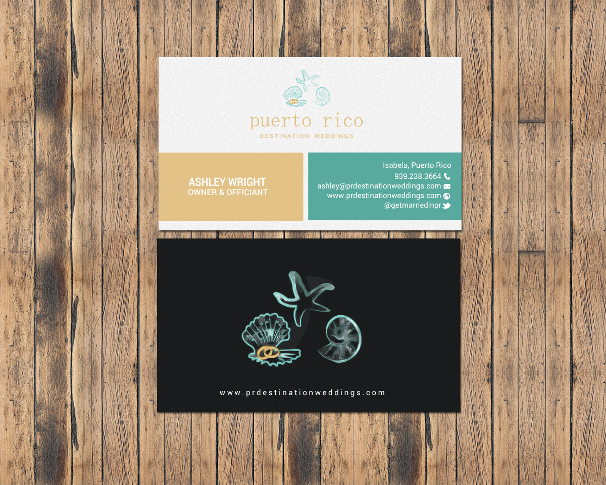 Design de Carte de Visite par chandrayaan.creative pour Puerto Rico Destination Weddings | Design #18803420