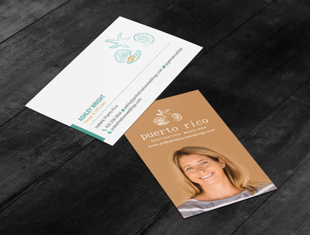 Design de Carte de Visite par chandrayaan.creative pour Puerto Rico Destination Weddings | Design #18804591