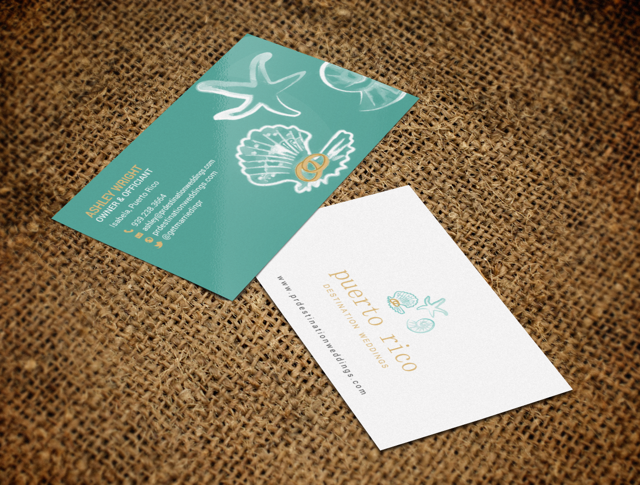 Business Card Design by chandrayaan.creative for Puerto Rico Destination Weddings | Design #18804592
