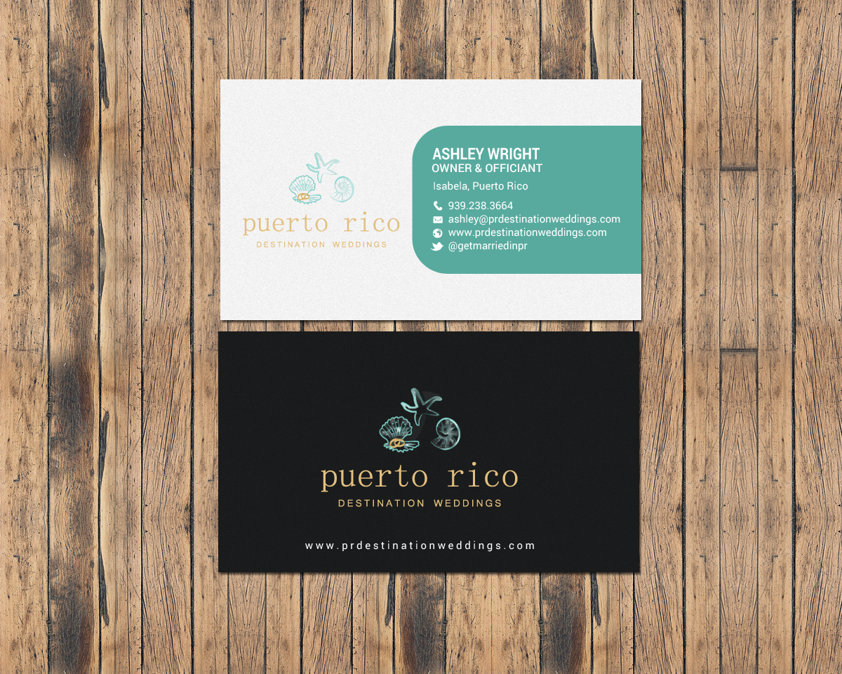 Business Card Design by chandrayaan.creative for Puerto Rico Destination Weddings | Design #18804632