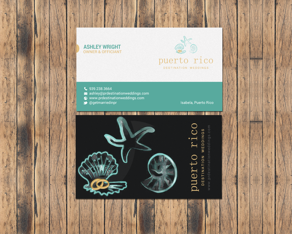 Business Card Design by chandrayaan.creative for Puerto Rico Destination Weddings | Design #18804642
