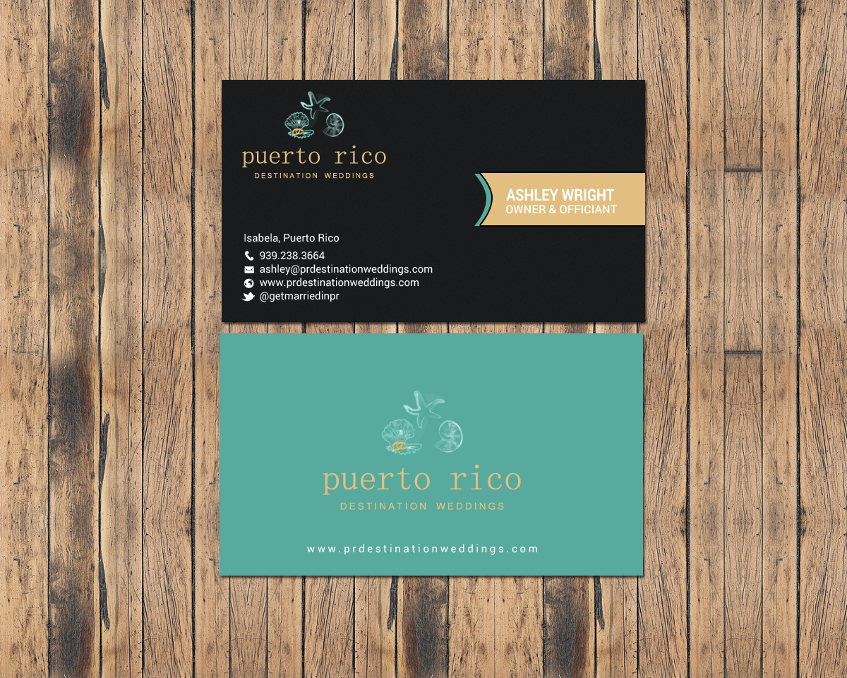 Design de Carte de Visite par chandrayaan.creative pour Puerto Rico Destination Weddings | Design #18804647