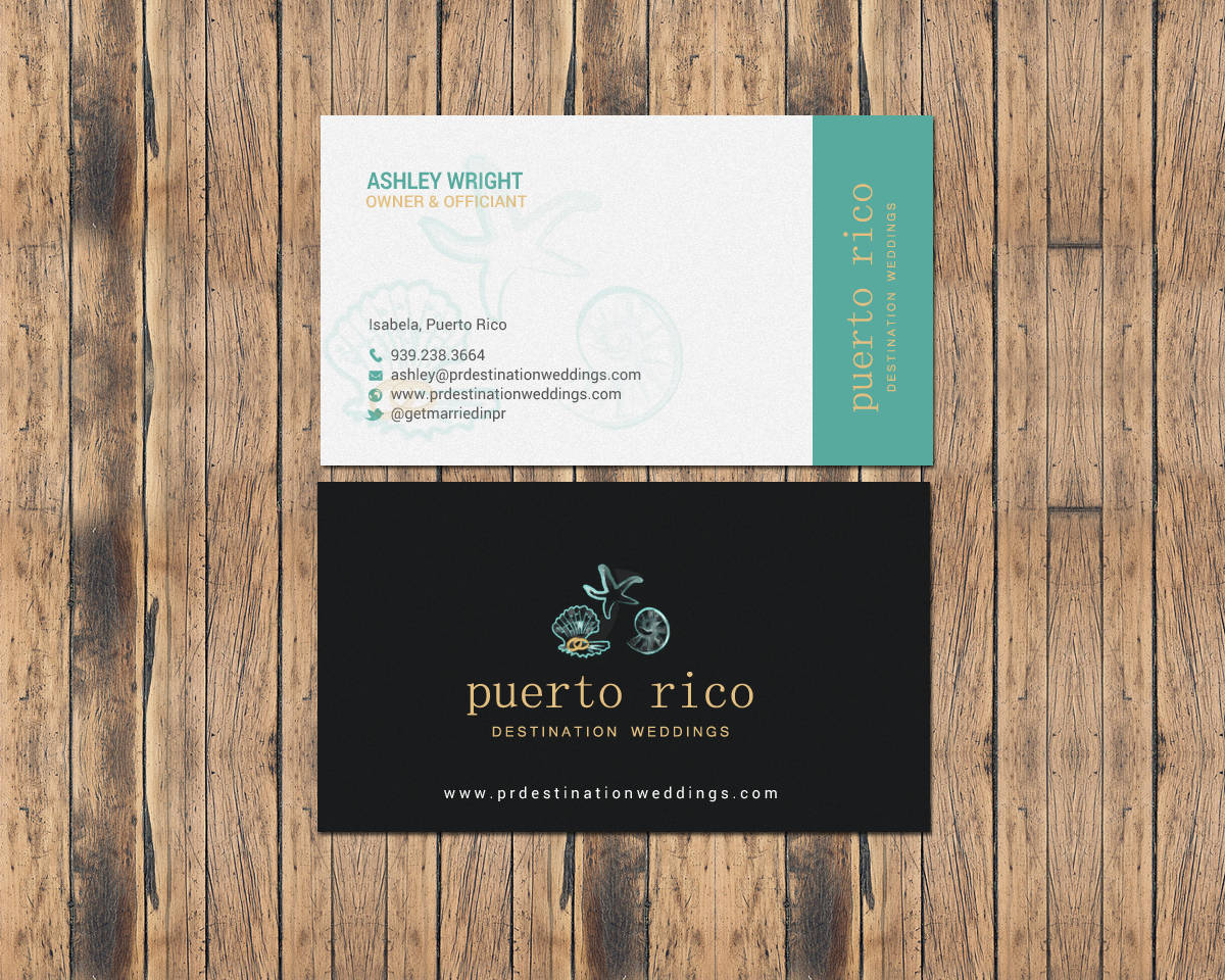Business Card Design by chandrayaan.creative for Puerto Rico Destination Weddings | Design #18804648