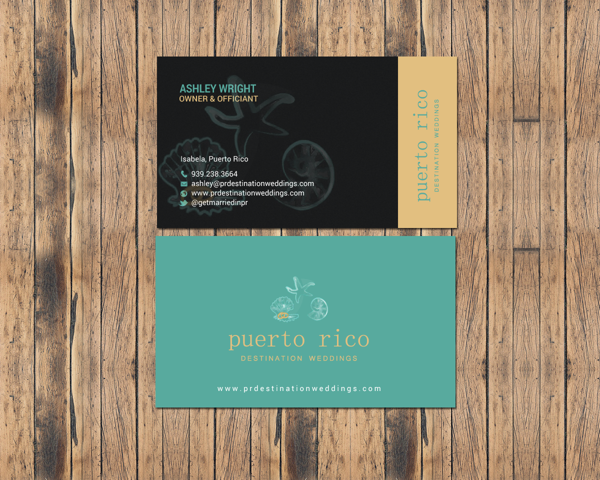 Business Card Design by chandrayaan.creative for Puerto Rico Destination Weddings | Design #18804650