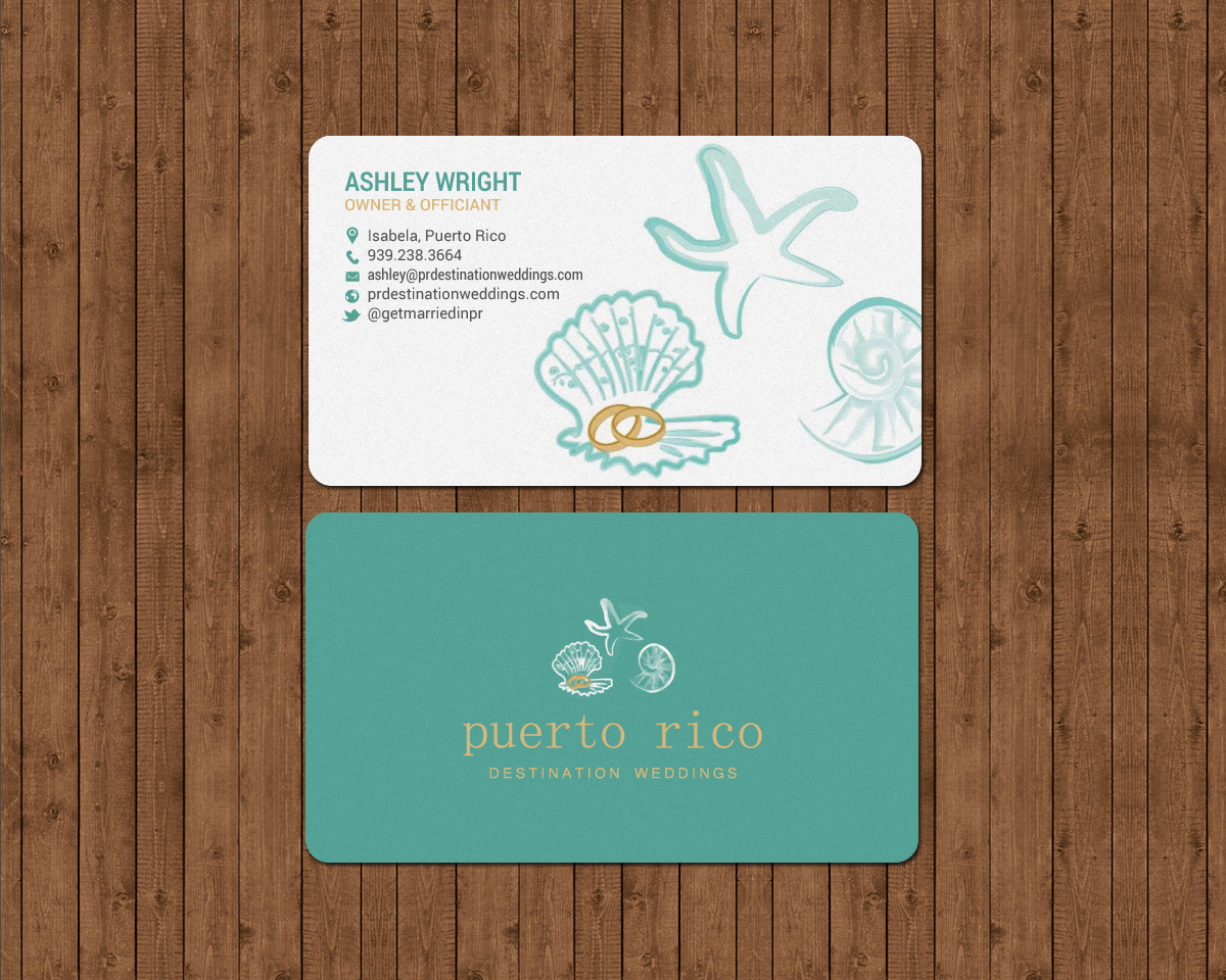Business Card Design by chandrayaan.creative for Puerto Rico Destination Weddings | Design #18817530