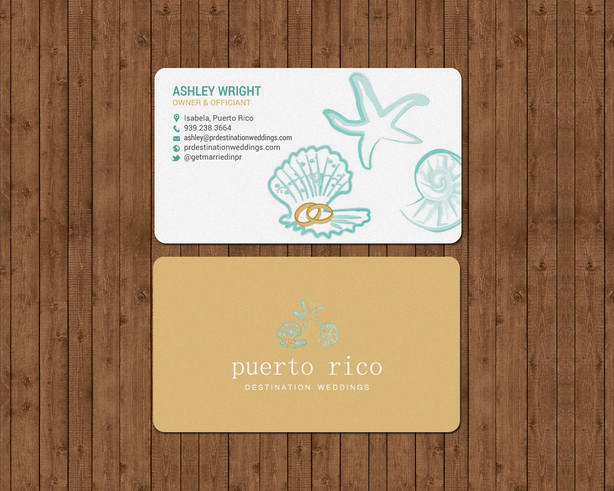 Business Card Design by chandrayaan.creative for Puerto Rico Destination Weddings | Design #18817532