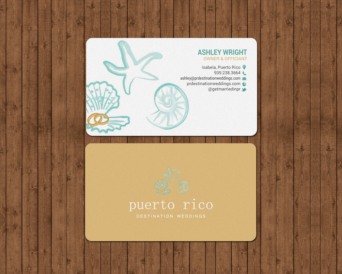 Business Card Design by chandrayaan.creative for Puerto Rico Destination Weddings | Design #18817533