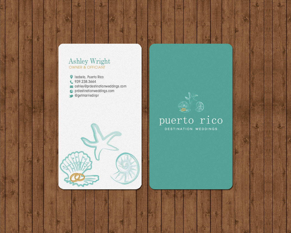 Business Card Design by chandrayaan.creative for Puerto Rico Destination Weddings | Design #18817538