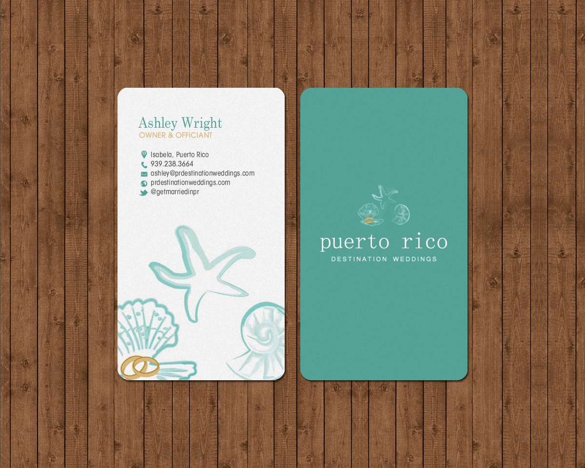 Business Card Design by chandrayaan.creative for Puerto Rico Destination Weddings | Design #18817539