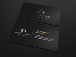 Business Card Design by Tripti Ranjan Gain for Puerto Rico Destination Weddings | Design: #18806916