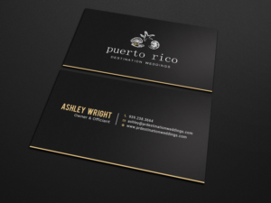Business Card Design by Tripti Ranjan Gain for Puerto Rico Destination Weddings | Design: #18806917