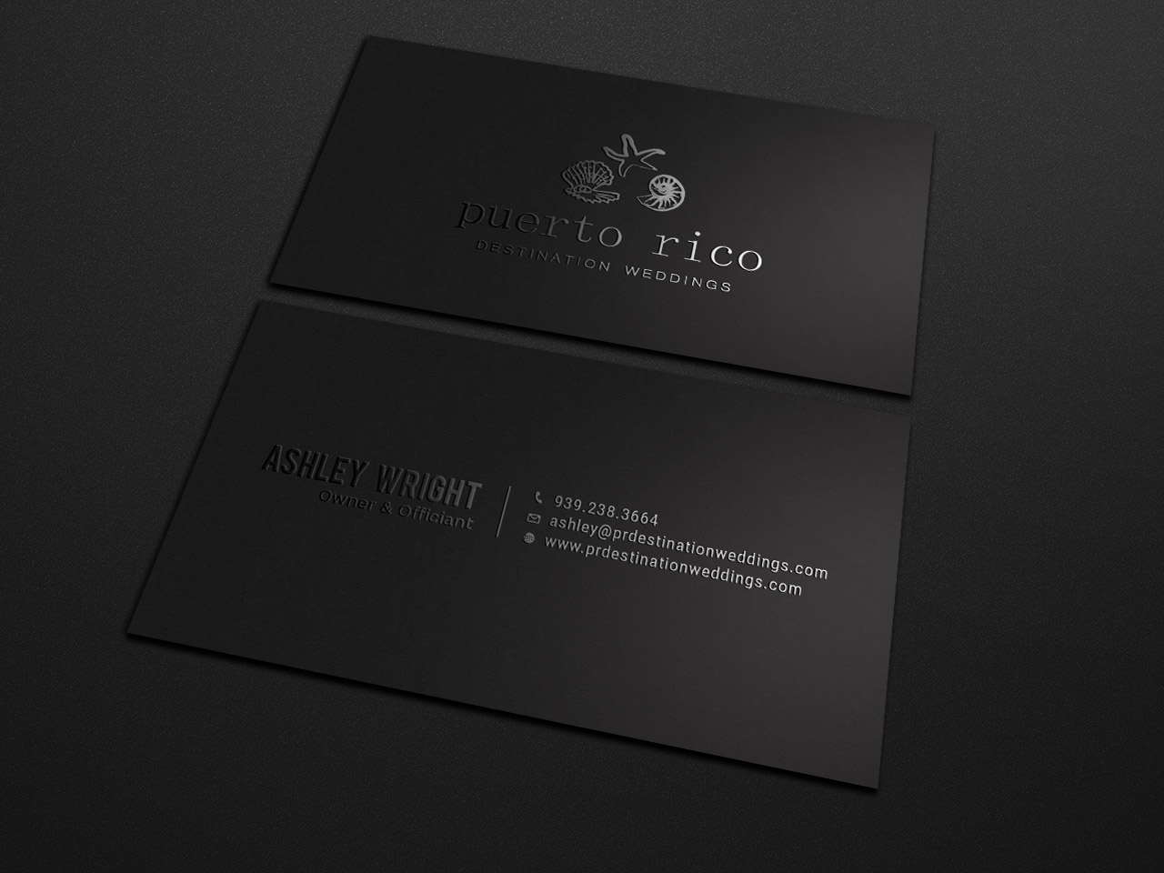 Visitenkarten-Design von Tripti Ranjan Gain für Puerto Rico Destination Weddings | Design #18806918