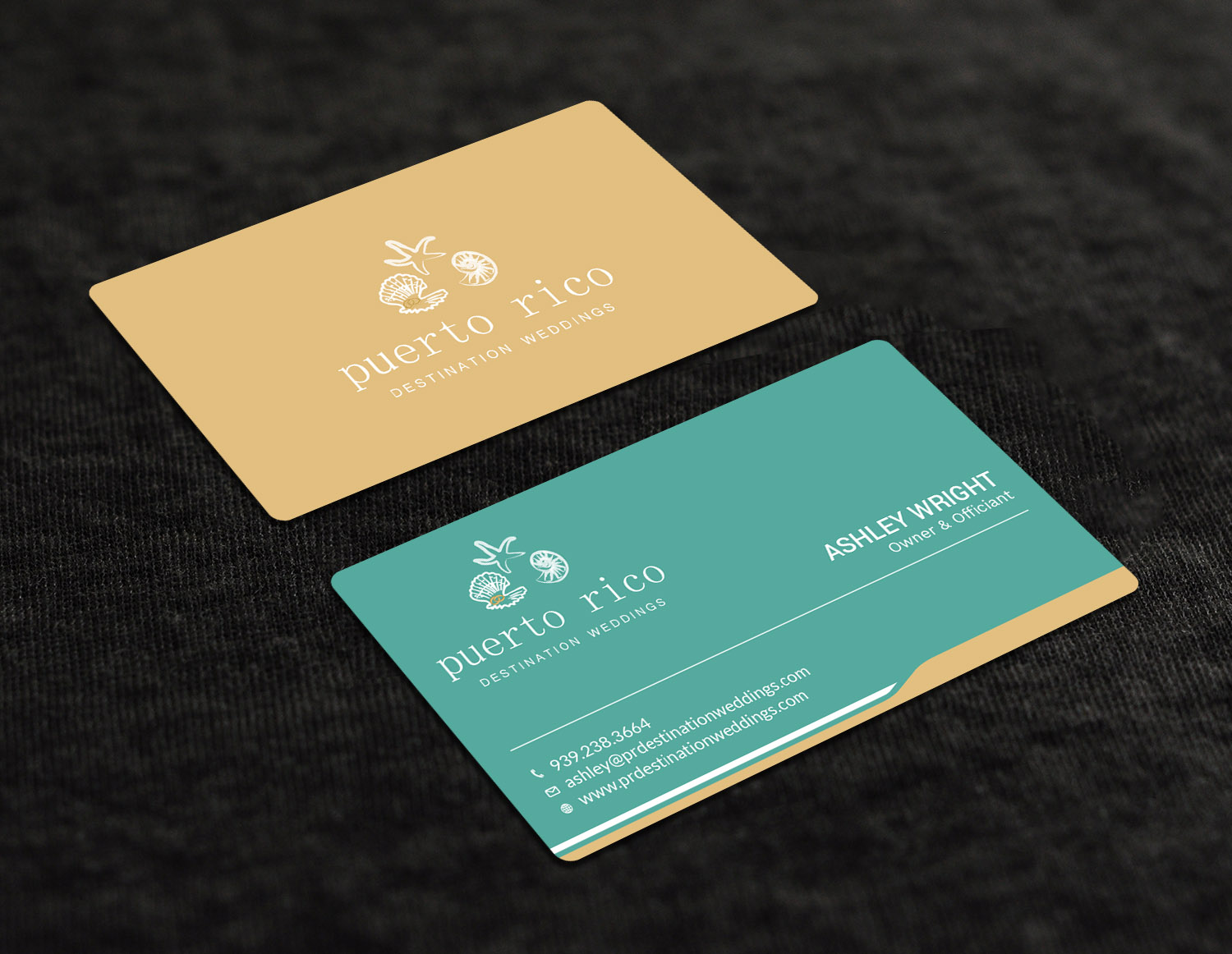 Business Card Design by Tripti Ranjan Gain for Puerto Rico Destination Weddings | Design #18806933