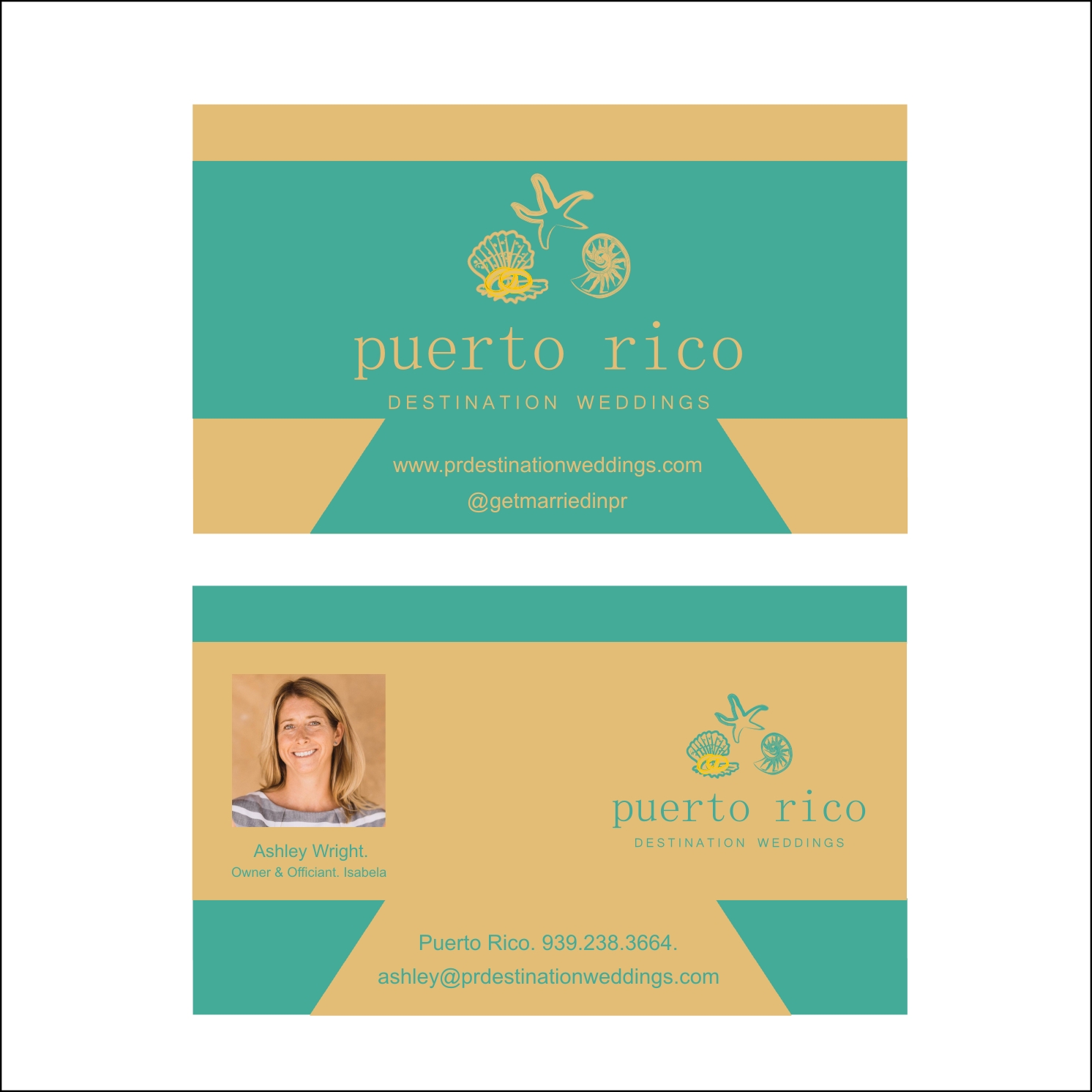 Business Card Design by nader Designer for Puerto Rico Destination Weddings | Design #18821095