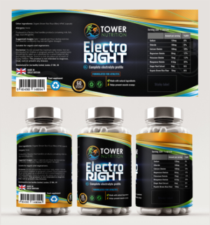 Label Design by SAI DESIGNS for Tower Nutrition | Design: #18875806