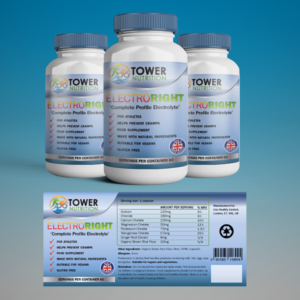 Label Design by shritaa1 for Tower Nutrition | Design #18838587