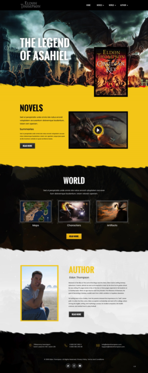Web Design by pb for Eldon Thompson | Design: #18810112
