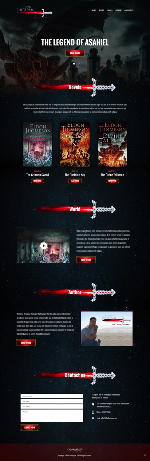 Web-Design von pb für Eldon Thompson | Design #18810115