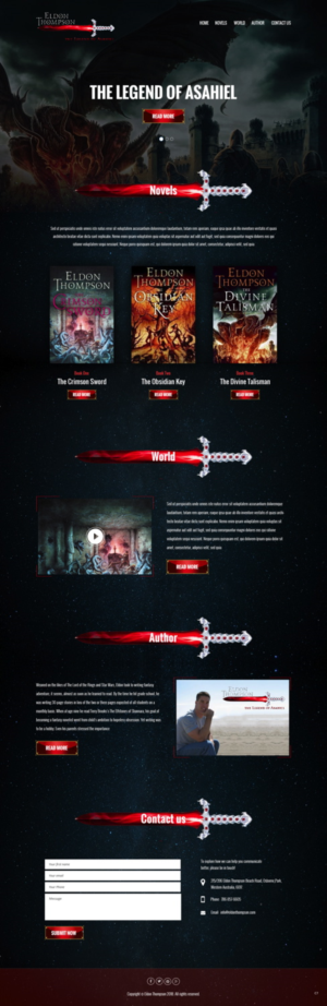 Web Design by pb for Eldon Thompson | Design: #18810115
