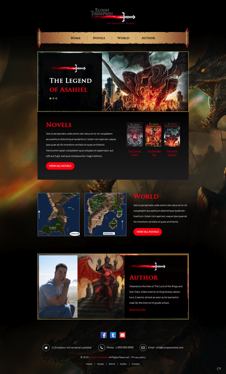 Web Design by pb for Eldon Thompson | Design #18810116