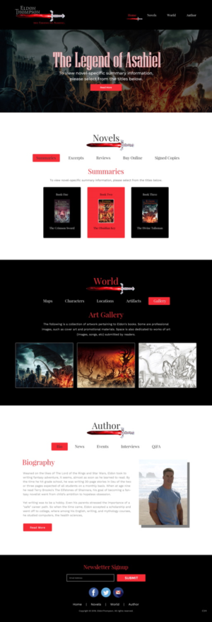 Web Design by pb for Eldon Thompson | Design: #18810121