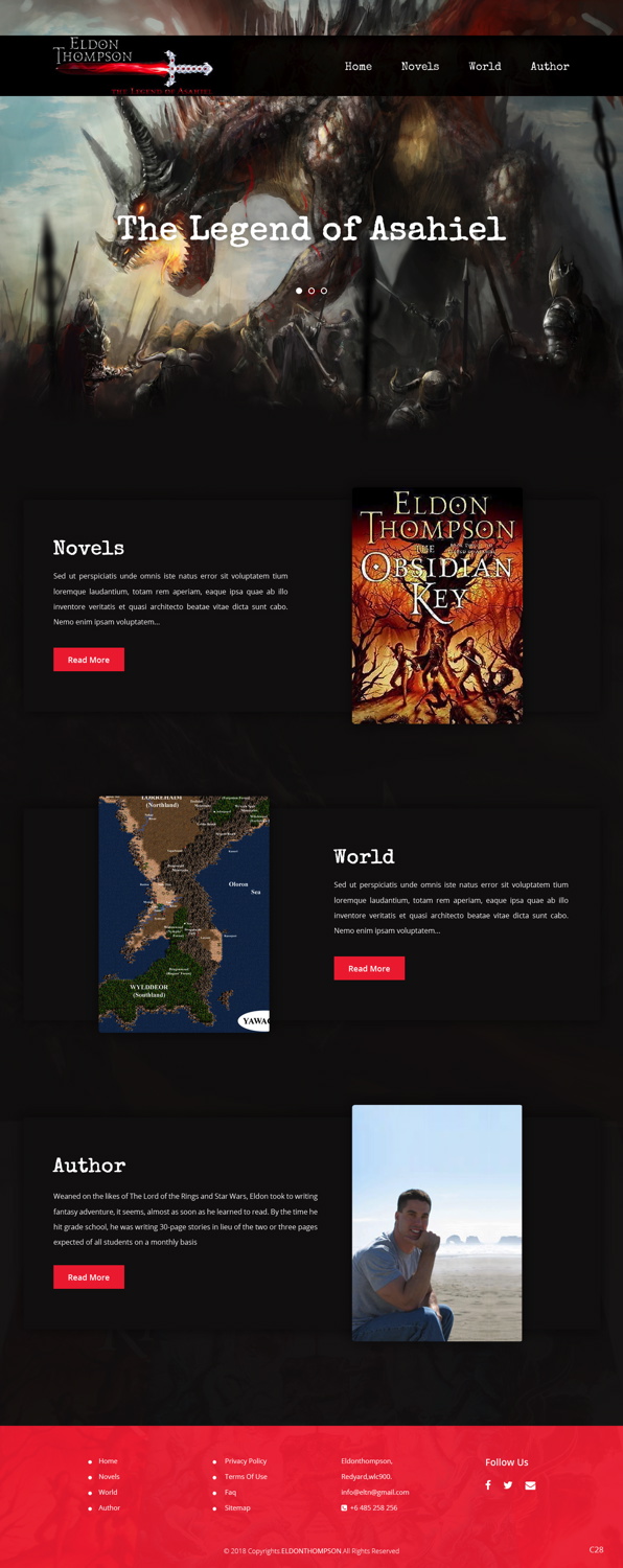 Web Design by pb for Eldon Thompson | Design #18810129