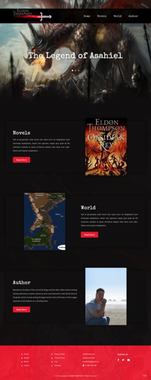 Web Design by pb for Eldon Thompson | Design: #18810129