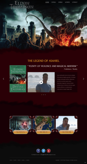 Web Design by pb for Eldon Thompson | Design: #18810130