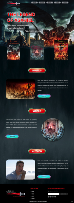 Web Design by pb for Eldon Thompson | Design: #18810132