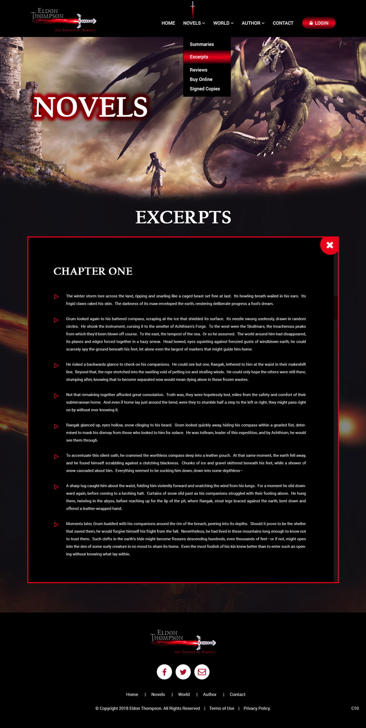 Web Design par pb pour Eldon Thompson | Design #18944757