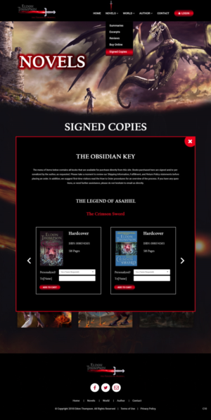 Web Design par pb pour Eldon Thompson | Design : #18944770