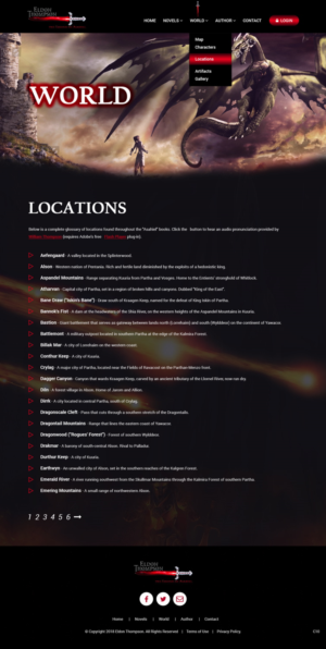 Web Design par pb pour Eldon Thompson | Design : #18953702