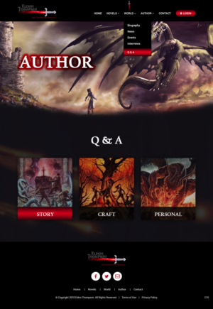 Web Design par pb pour Eldon Thompson | Design : #18960833