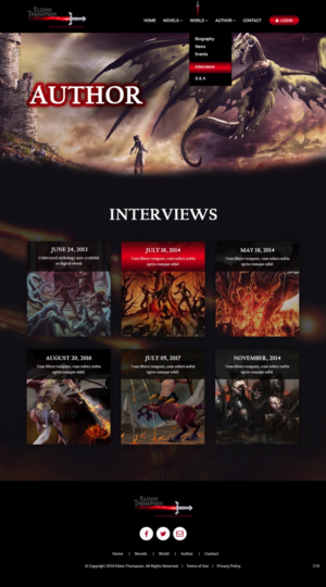Web Design par pb pour Eldon Thompson | Design : #18960834