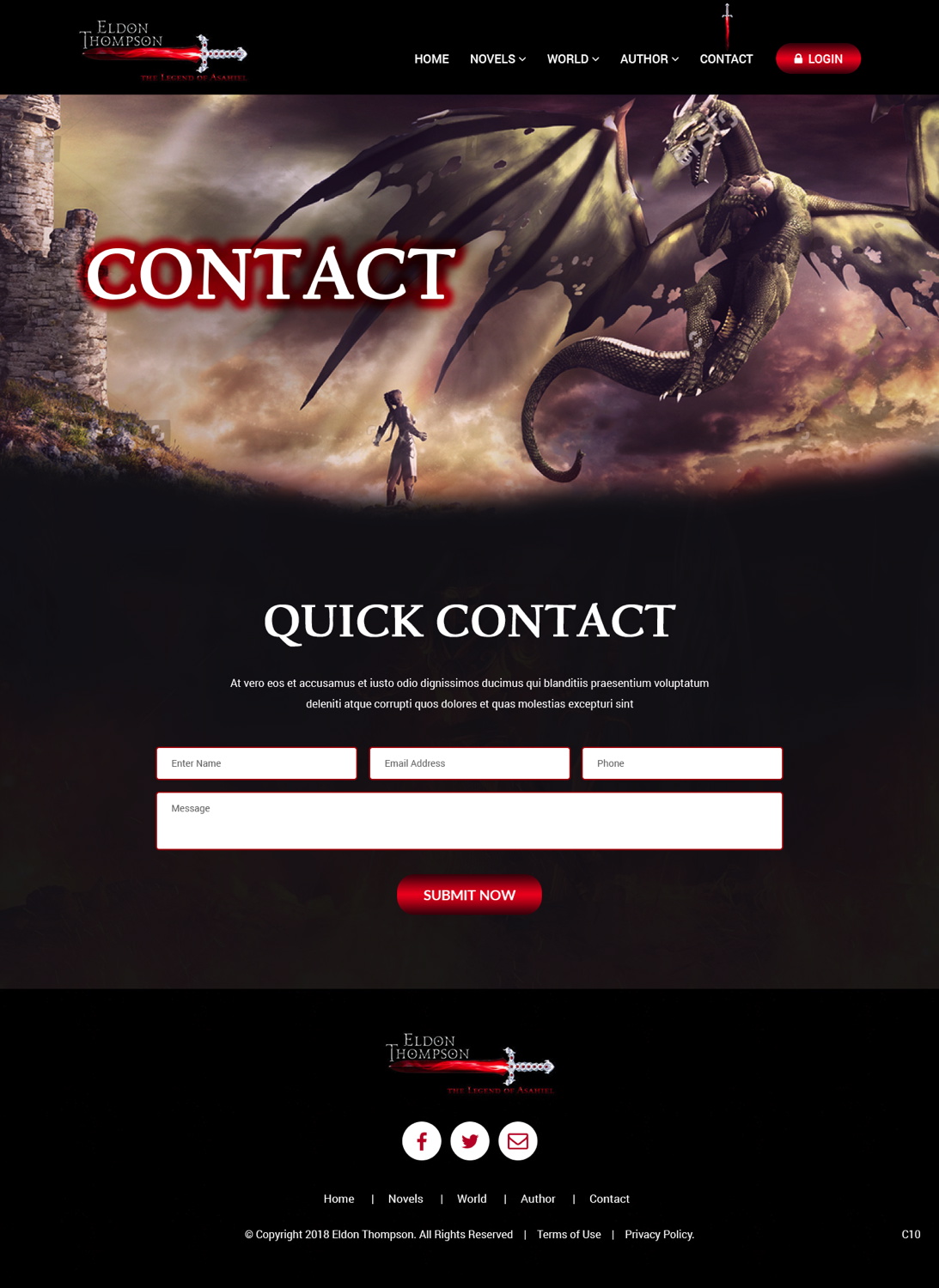 Web Design by pb for Eldon Thompson | Design #18967552