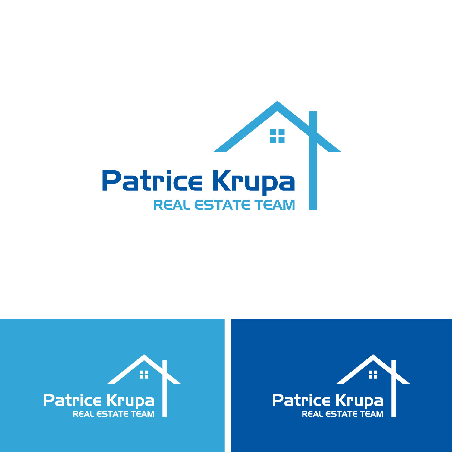 Modern, Professional Logo Design for Patrice Krupa Real Estate Team by Tonmoyy Design 18803783